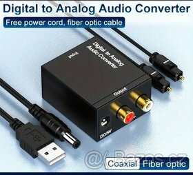 Digitálně analogový audio převodník z optiky > Rca