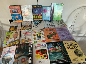 Knihy cca 200 ks (kuchařky, zdravá výživa, podnikání, beletr