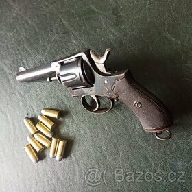 Velký policejní revolver BULL DOG ráže 44 dvojčinný TOP stav