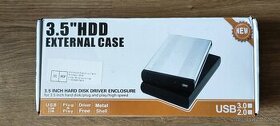 Nový Externí hliníkový box na HDD 3,5" - 1