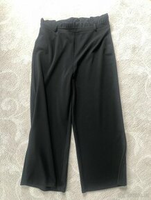Dámské černé dlouhé žoržetové kalhoty Vero Moda XL