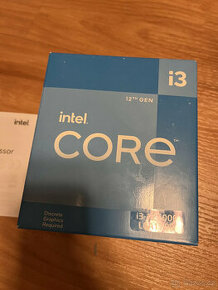 Zánovní procesor Intel i3-12100F