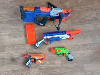 Prodám Nerf zbraně všechny zbraně jsou v cenně a vše je plně