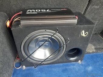 Subwoofer + zesilovač 750watt.