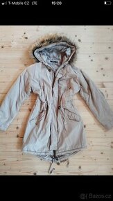 Béžová parka vel. S-M - 1