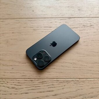 APPLE IPHONE 15 PRO 256GB ČERNÝ TITAN-BATERIE 100%-ZÁRUKA