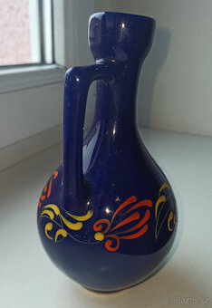 Retro váza kobaltová modř