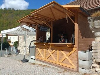 Dřevěný stánek na prodej