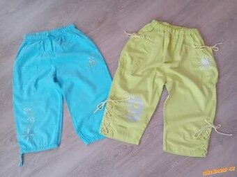 DĚTSKÉ LEHKÉ KAPSÁČOVÉ KALHOTY - vel.116/122