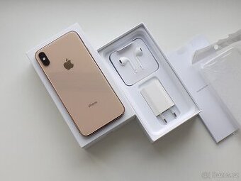 Apple iPhone XS Max 256GB Zlatý - ZÁRUKA - 100% BATERIE