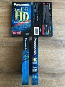 Videokazety VHS Panasonic,Super Hi-Fi,HD E 30