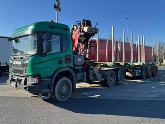 Scania P500 + přívěs na přepravu dřeva / 2019 / 280 000 km