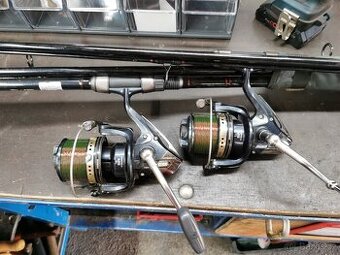 Kaprové pruty Mivardi Infernum Carp, navijáky Shimano