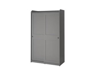 IKEA Hauga - šatní skříň - šedá