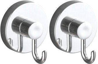 Wenko Vacuum-Loc háčky chrom – sada 2 ks, nové