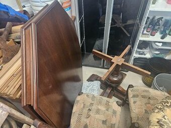 Masivní dřevěný stůl + 4x židle