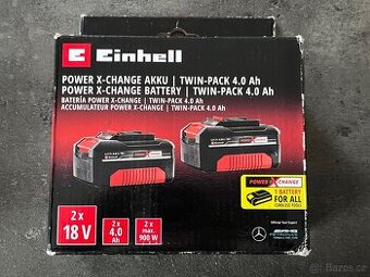 EINHELL sada akumulátorů, 2x 18V, 4Ah (4511489), nepoužité
