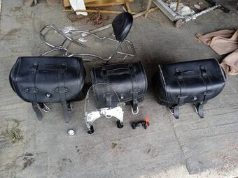 Dragstar - kožené brašny, plexi