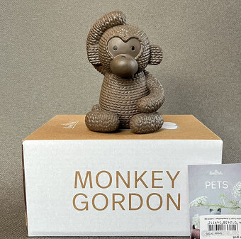 Rosenthal Porcelánová soška opičák Gordon, 11 cm