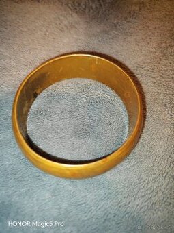 Masivní mosazný náramek starožitný