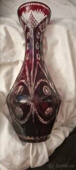 Váza z rubínového skla EGERMANN