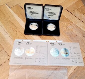 Stříbrná mince 500 Kč Tramvaj ČKD Tatra T3 BK + PROOF