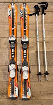 Dětské lyže Blizzard 100cm, hůlky 80cm a lyžáky Technica 20