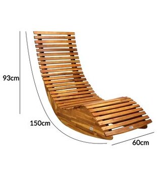 Saunové lehátko z akáciového dřeva