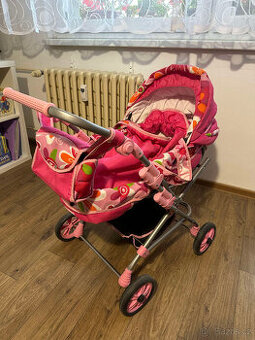 Kočárek pro panenky trojkombinace