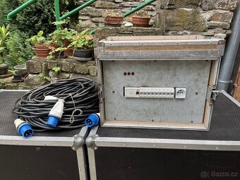 400V 32A rozvaděč v case + 3x prodlužka 20m
