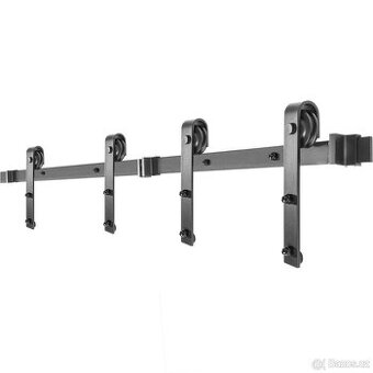 Kování pro dvoje posuvné dveře - 183 cm