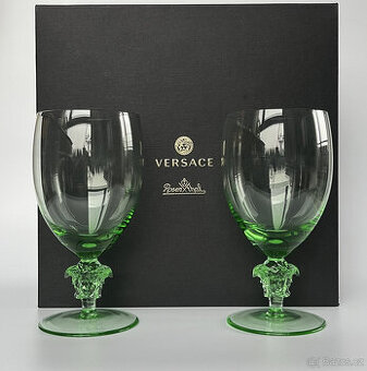 Versace Medusa 2x zelená sklenice na vodu 400ml