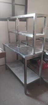 Nerezový stůl na výdej/příjem