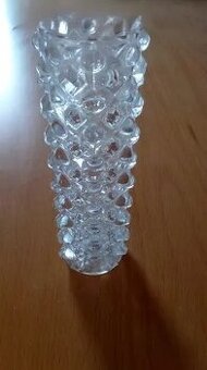 Retro váza lisované sklo P. Pánek Art Deco