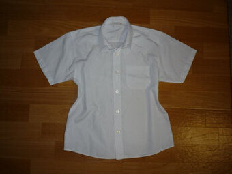 Bílá chlapecká košile Marks&Spencer vel 128