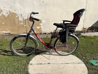 Dámské kolo s dětskou sedačkou