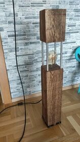 Lampa dřevo masiv - 1