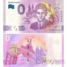 0 Euro Souvenir bankovka FRANZ KAFKA