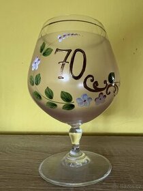 Ozdobna sklenice k 70tym narozeninám