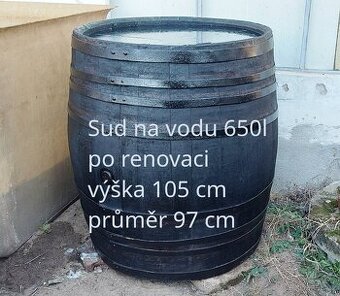 Sud na vodu 650l po renovaci.