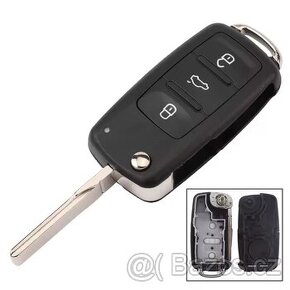 Obal autoklíče Škoda, VW, Seat -3tl, s čepem