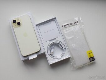 APPLE iPhone 15 128GB Yellow - ZÁRUKA 12 MĚSÍCŮ - NEPOUŽITÝ