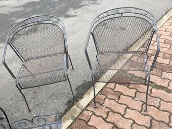 Zahradni kovove zidle