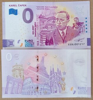 0 Euro Souvenir Karel Čapek