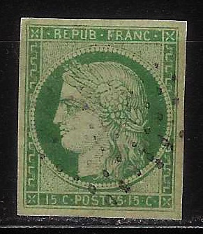 známka Francie - Mi: 2 (r. 1850)