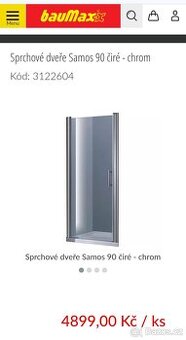 Sprchové dveře 90
