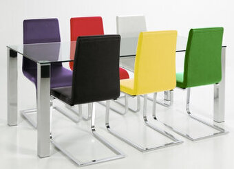 Stůl se skleněnou deskou 180 x 90