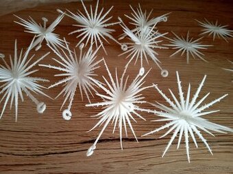 Retro vánoční ozdoby vločky