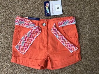 NOVÉ dívčí kraťasy Lupilu 98 (2-3 roky). Šortky s visačkou.