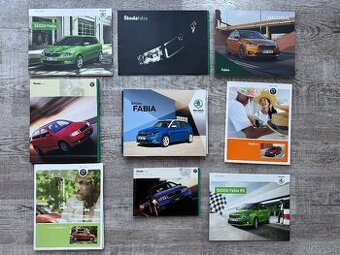 Škoda Fabia prospekty, Škoda katalogy a návod k obsluze